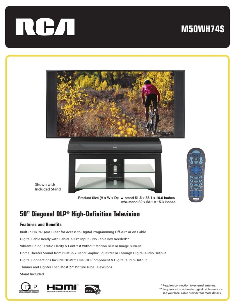 RCA M50WH74S User manual
