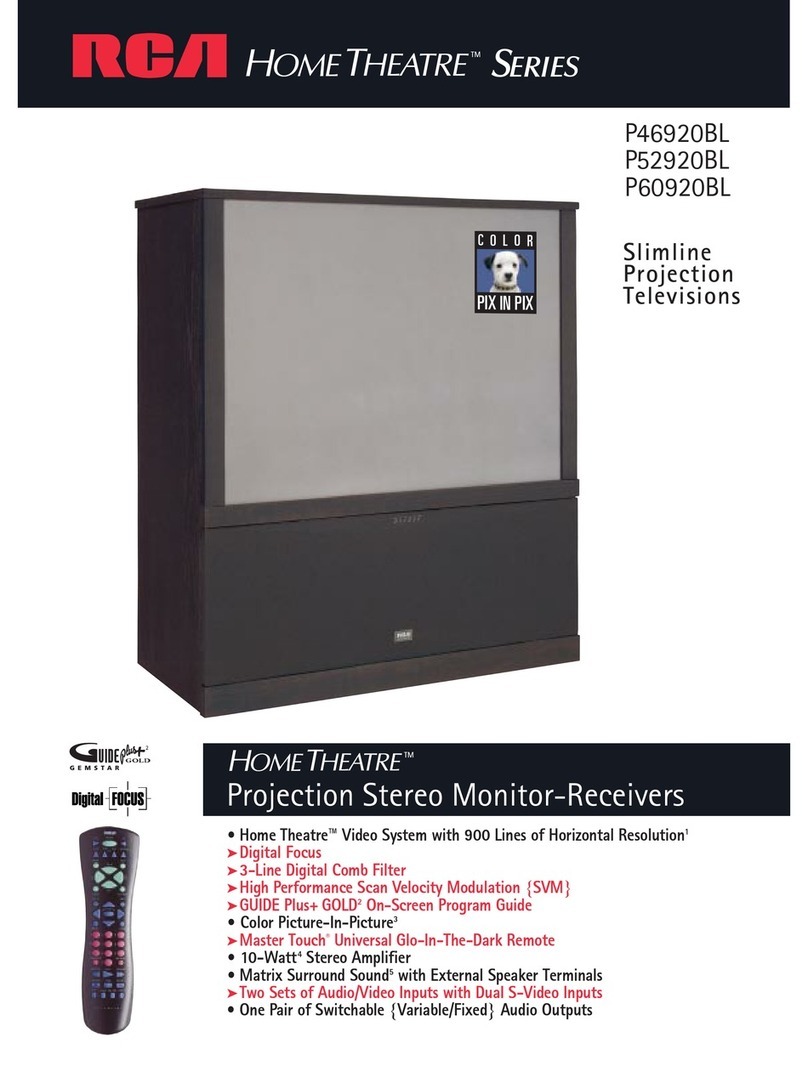 RCA P46920BL User manual RCA P46920BL User manual