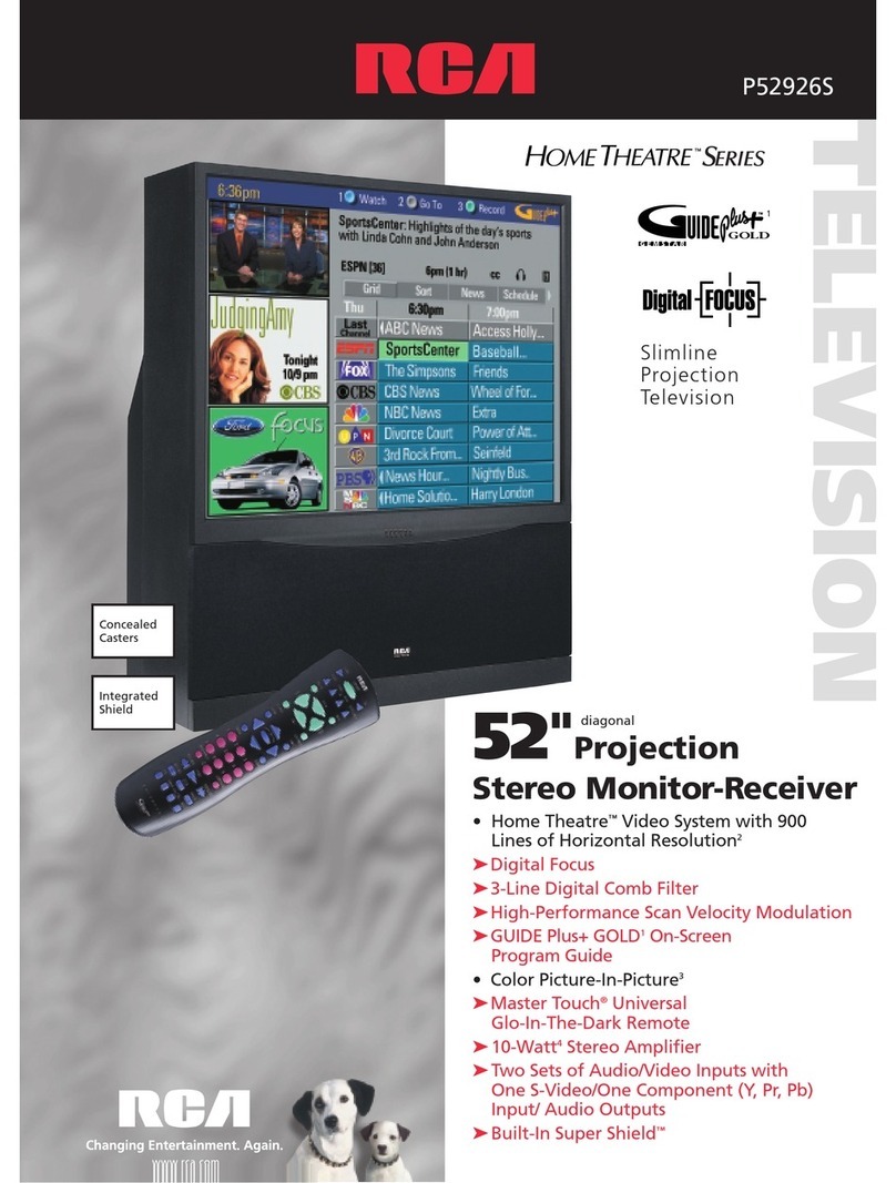 RCA Home Theatre P52926S User manual RCA Home Theatre P52926S User manual