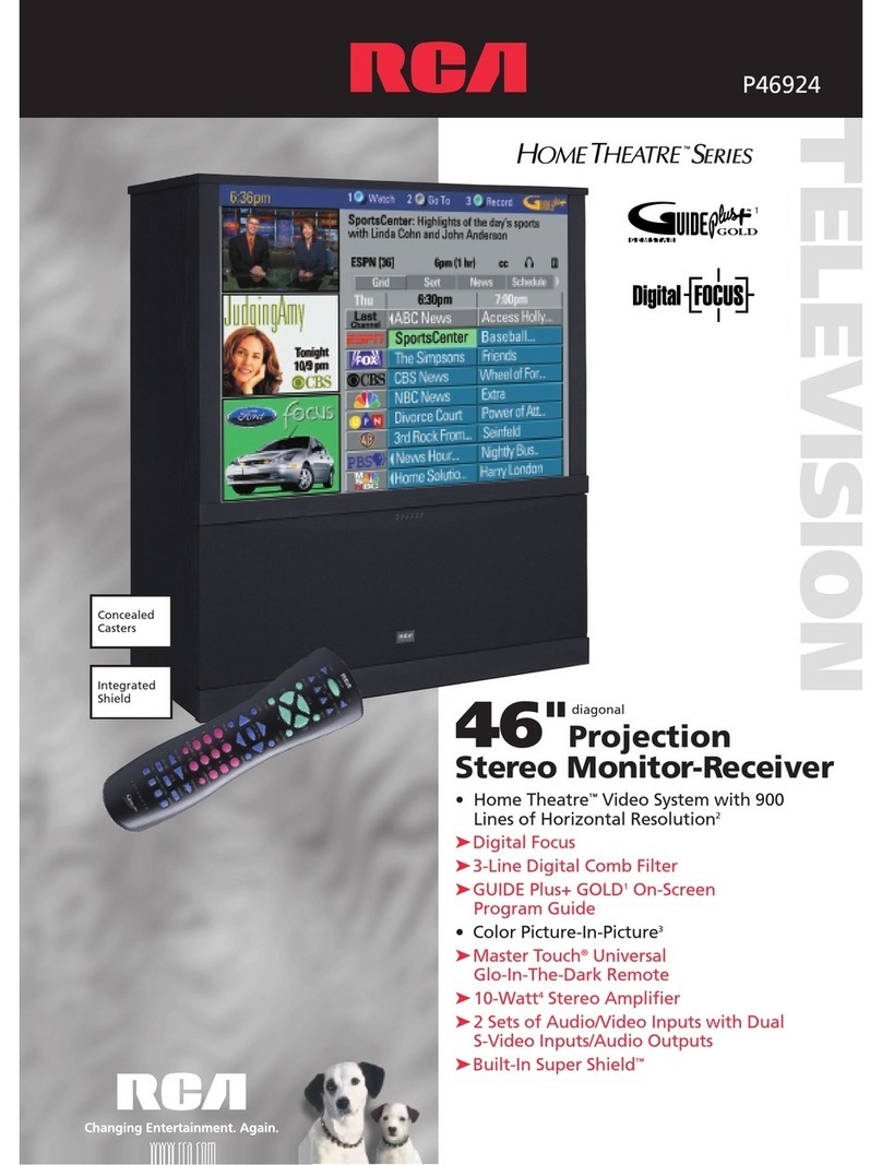 RCA Home Theatre P46924 User manual RCA Home Theatre P46924 User manual