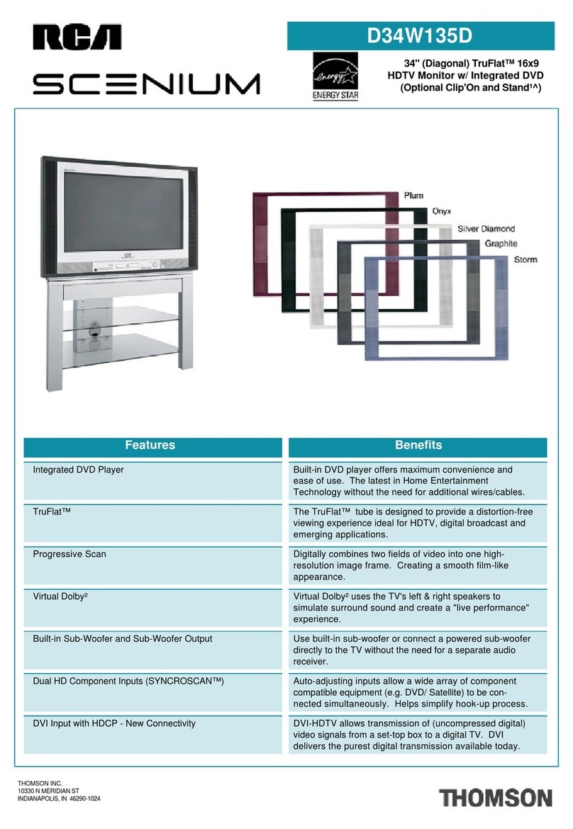 RCA Scenium D34W135D User manual