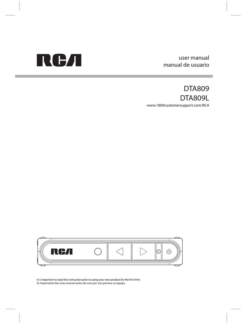 RCA DTA809L User manual