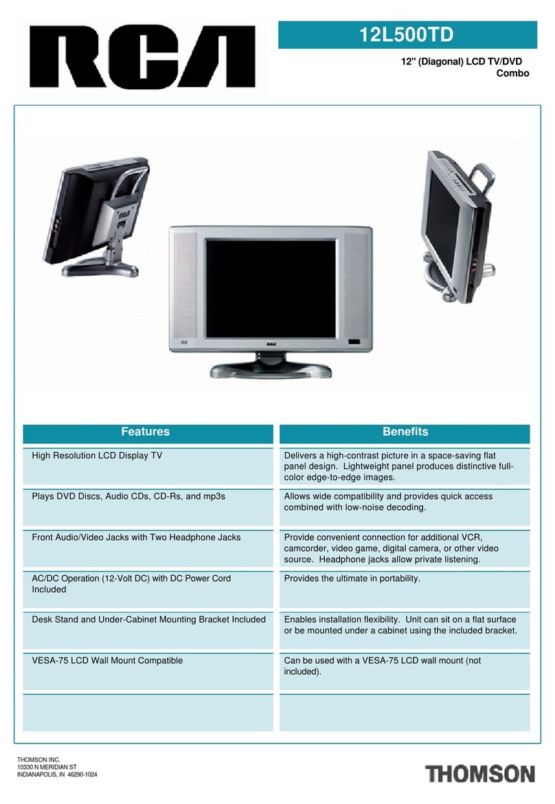 RCA 12L500TD User manual