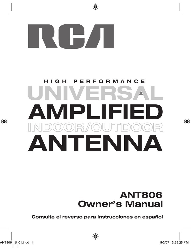 RCA ANT806 - ANT 806 - TV Antenna User manual