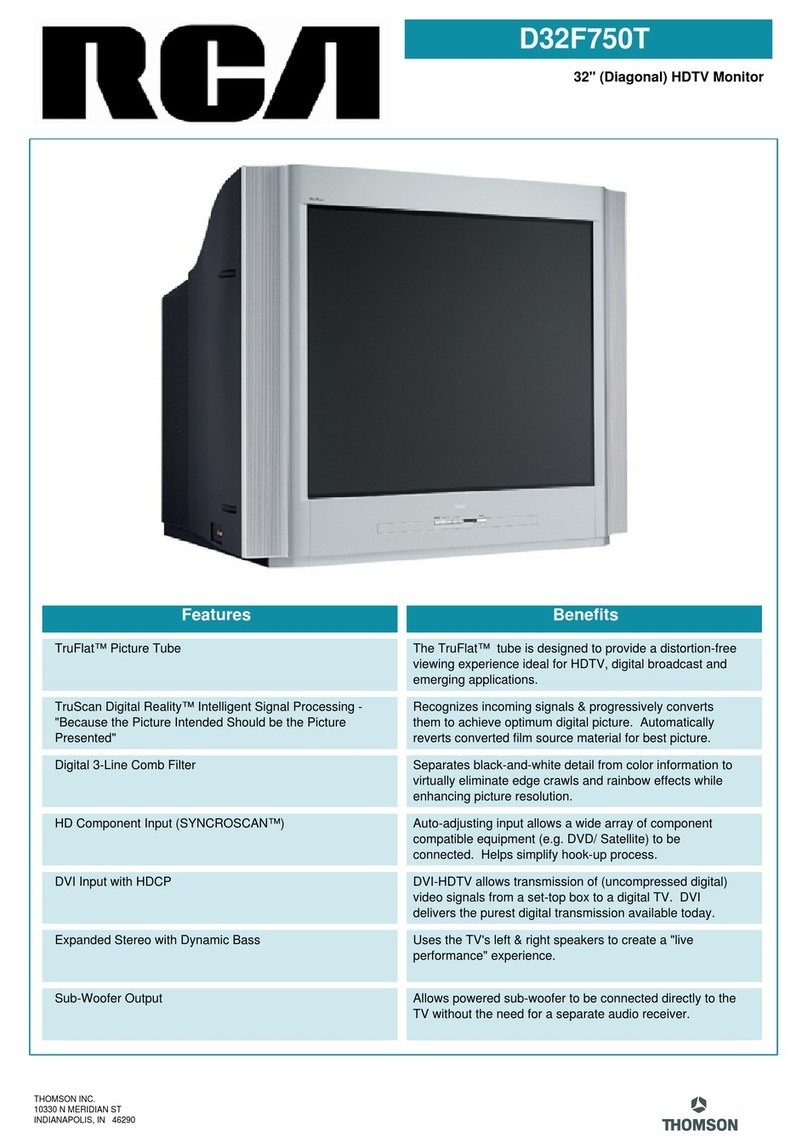 RCA D32F750T User manual