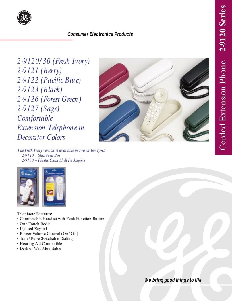 GE 2-9120/30 User manual