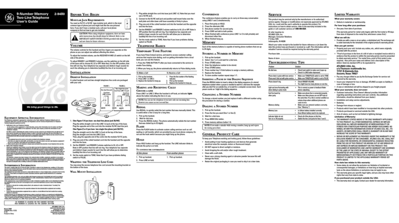 GE 2-9480 user guide