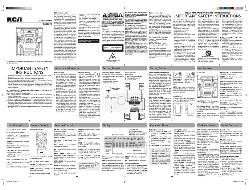 RCA RS2769iS User manual