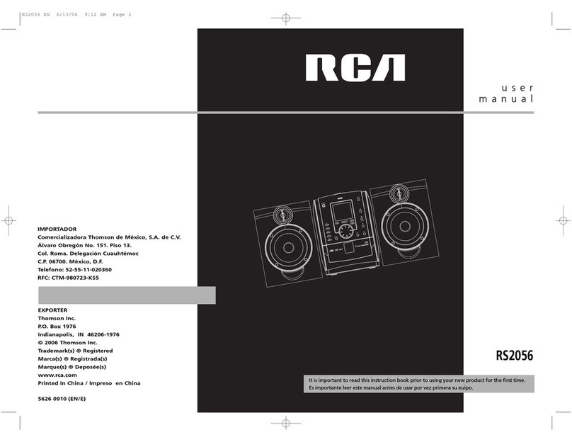 RCA RD2056A User manual