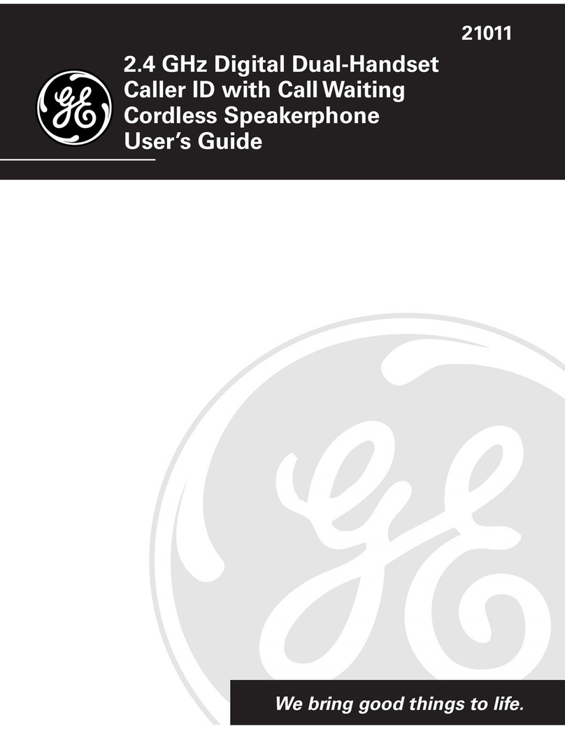 GE 21011 User manual