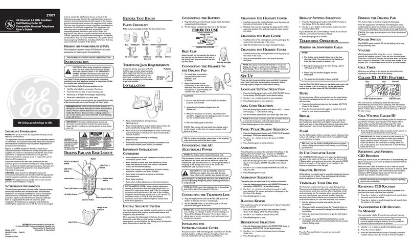 GE Model 27977 user guide
