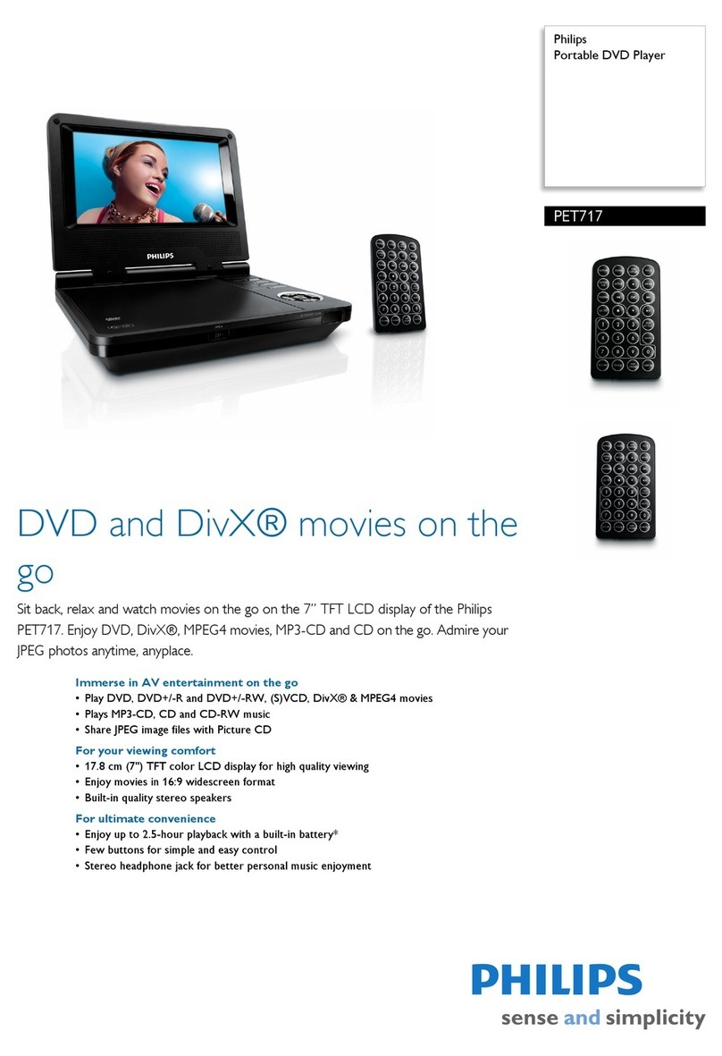 Philips PET717 Specifications