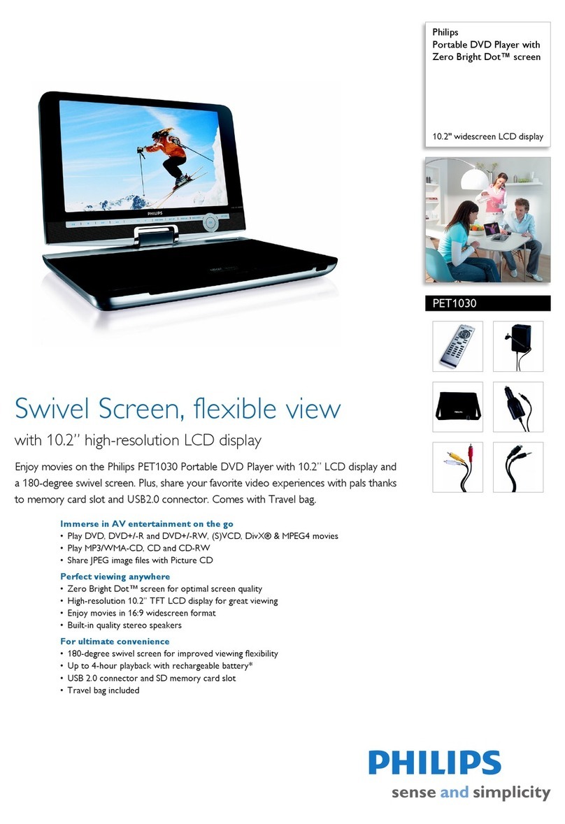 Philips PET1030/58 Specifications