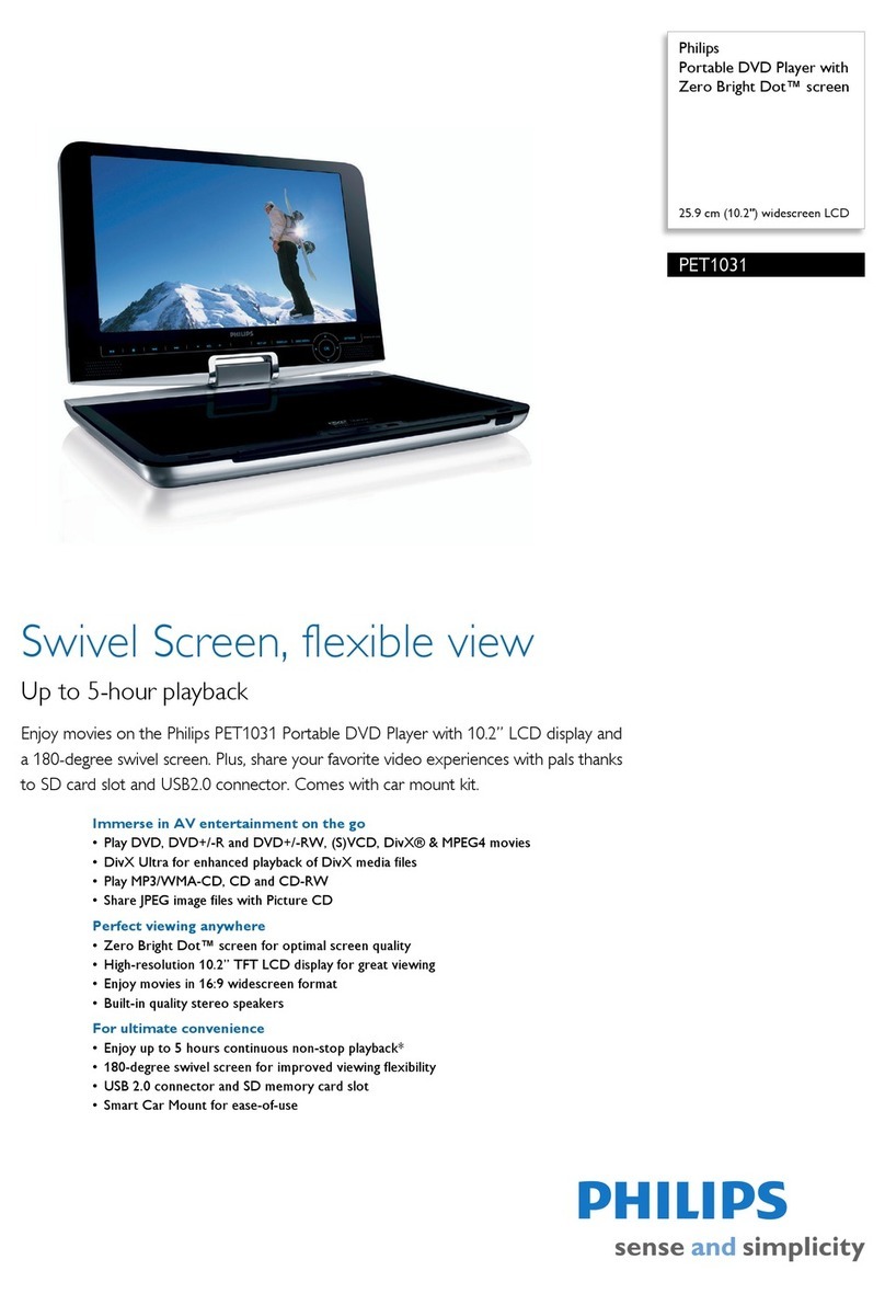 Philips PET1031 Specifications
