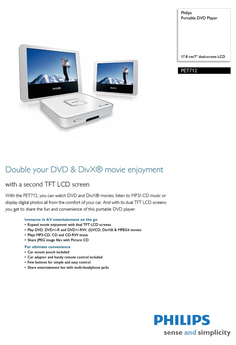 Philips PET712 series Specifications