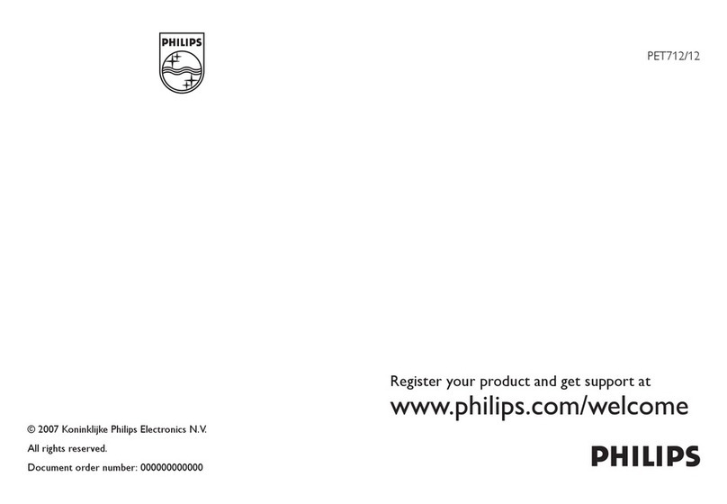 Philips PET712/05 user manual