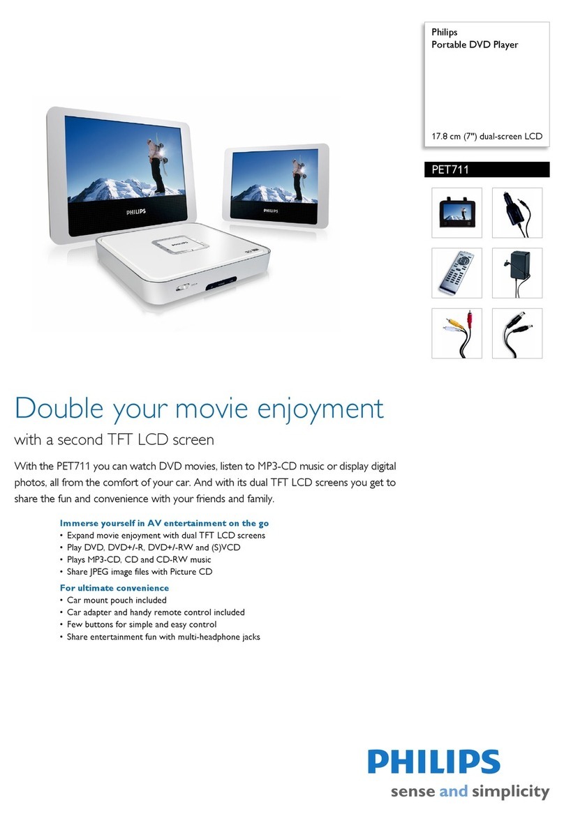 Philips PET711 User manual