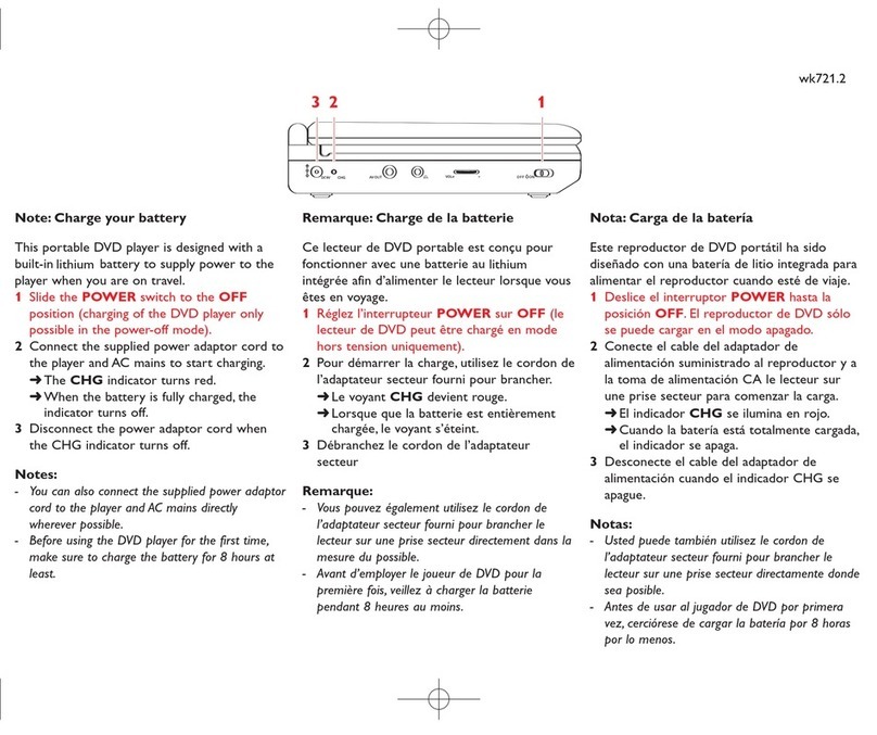 Philips PET702/75 Battery guide