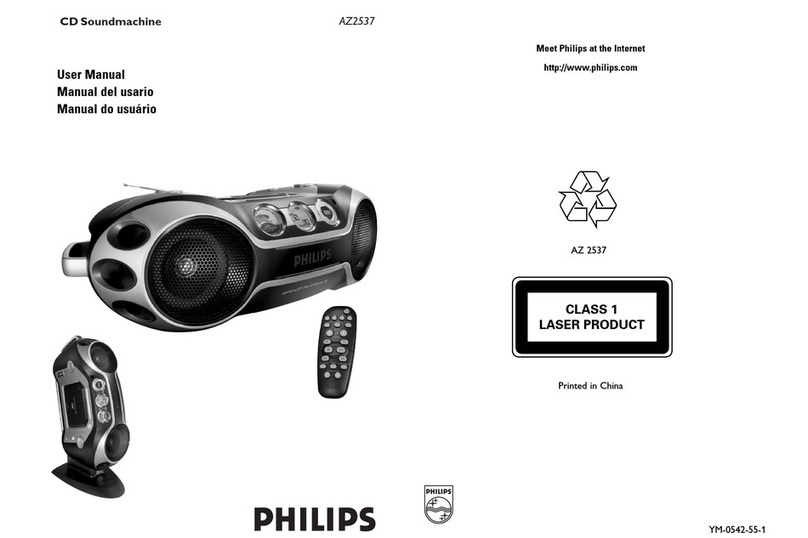 Philips AZ2537 User manual Philips AZ2537 User manual