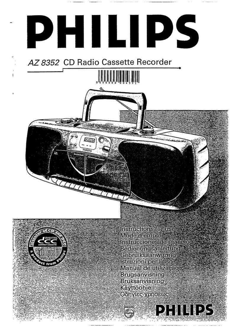 Philips AZ8352 User manual