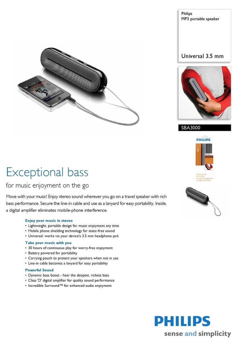 Philips SBA3000/00 Specifications