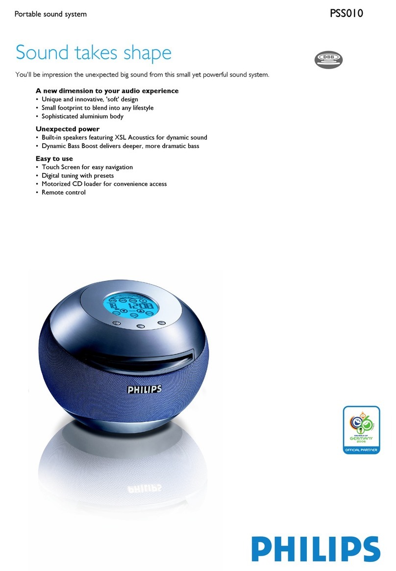 Philips PSS010 Specifications