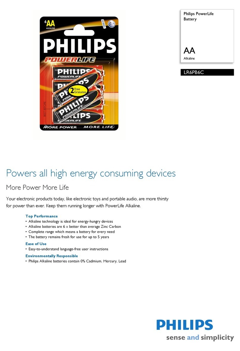 Philips Power Life LR6PB6C Specifications