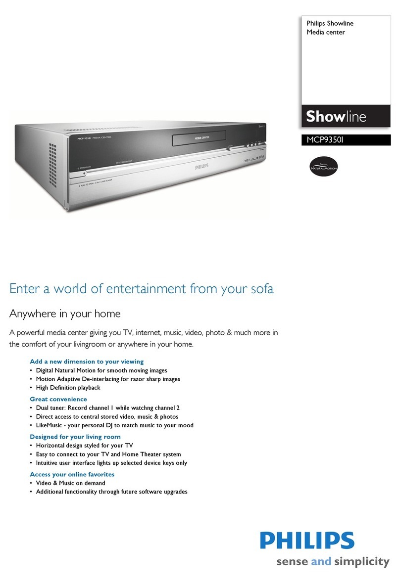 Philips Showline MCP9350I User manual