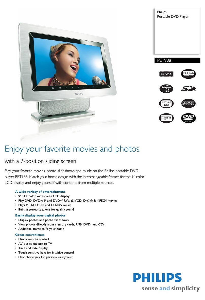 Philips PET988 Specifications