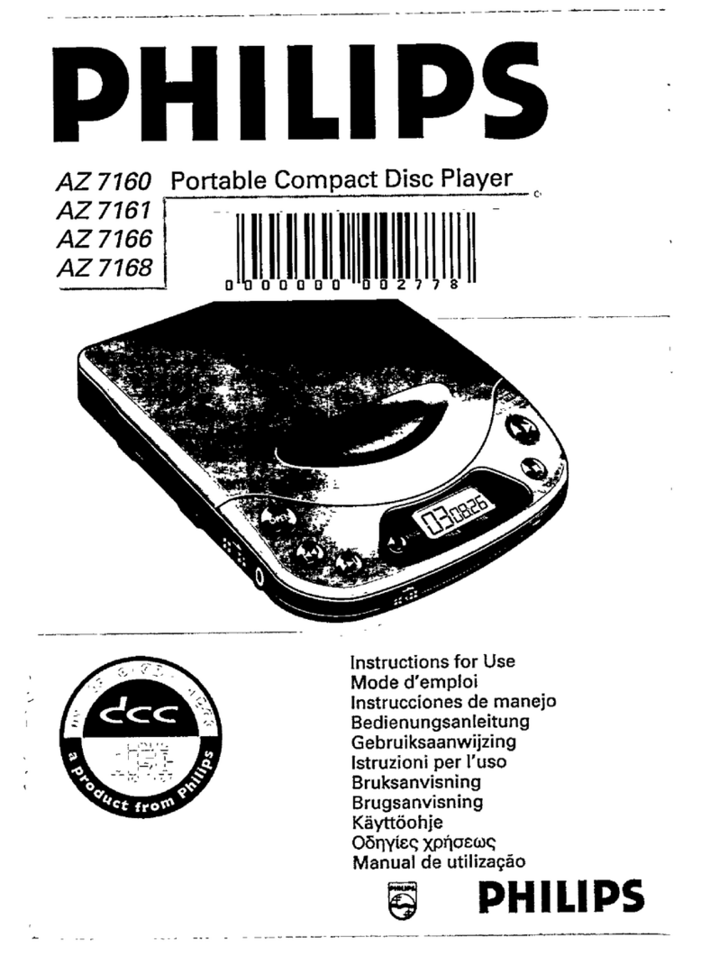 Philips AZ 7161 User manual