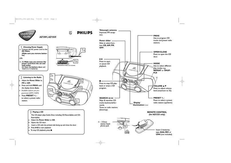 Philips AZ1325/17 Operating manual Philips AZ1325/17 Operating manual