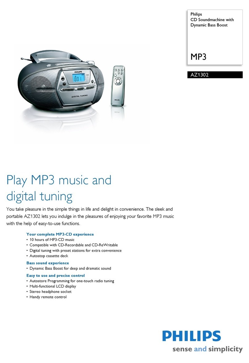 Philips AZ1302 User manual Philips AZ1302 User manual
