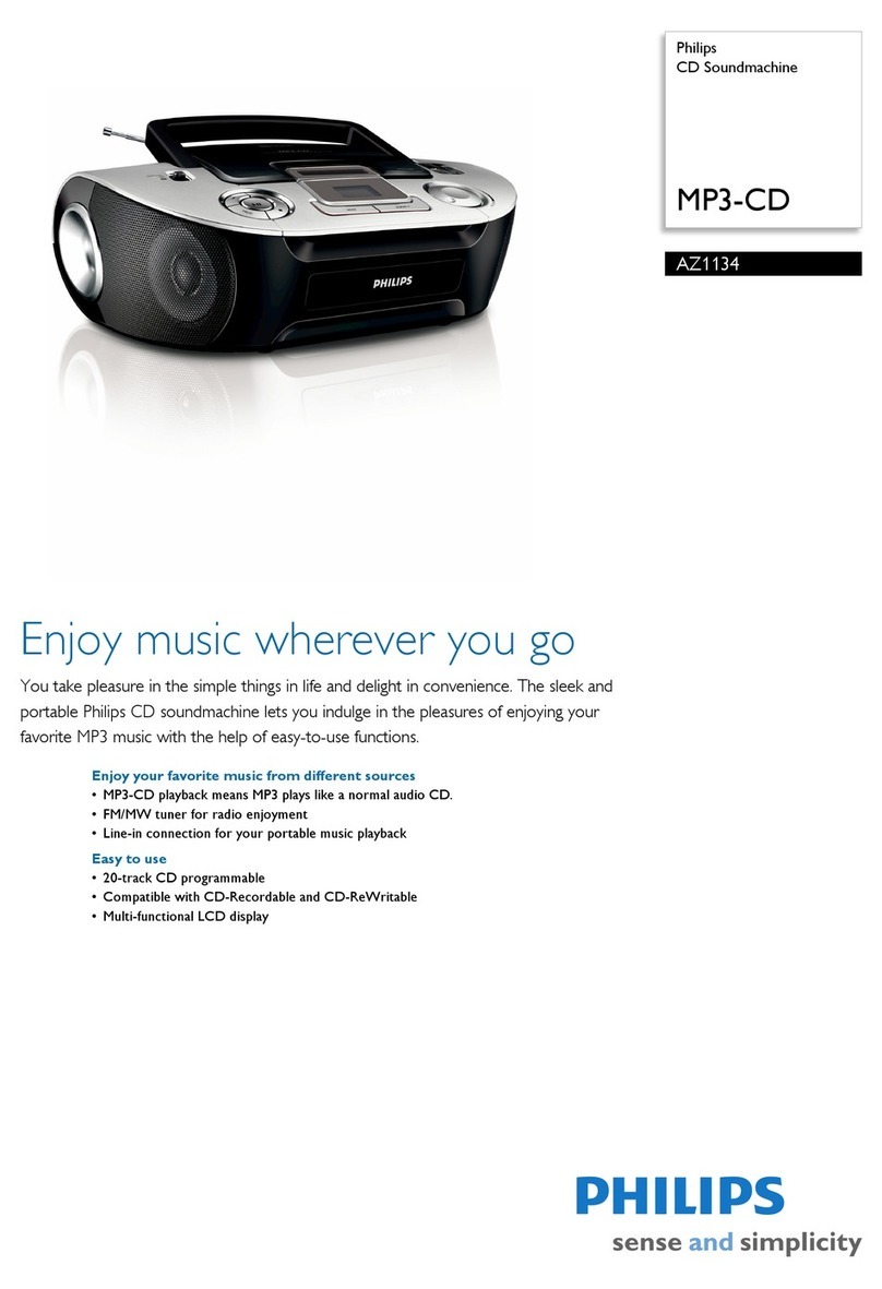 Philips AZ1134 Specifications