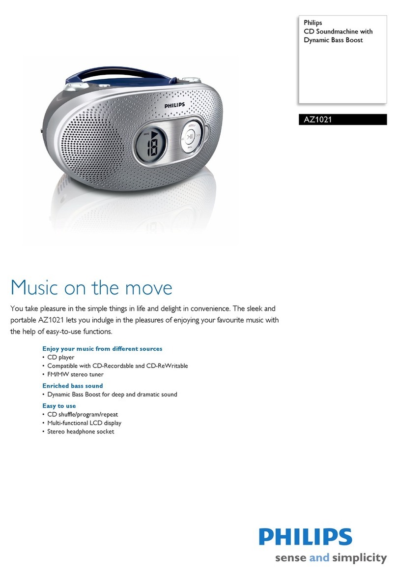 Philips AZ1021/05 Specifications
