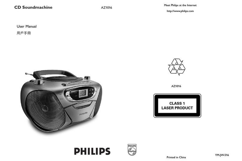 Philips AZ1016 User manual
