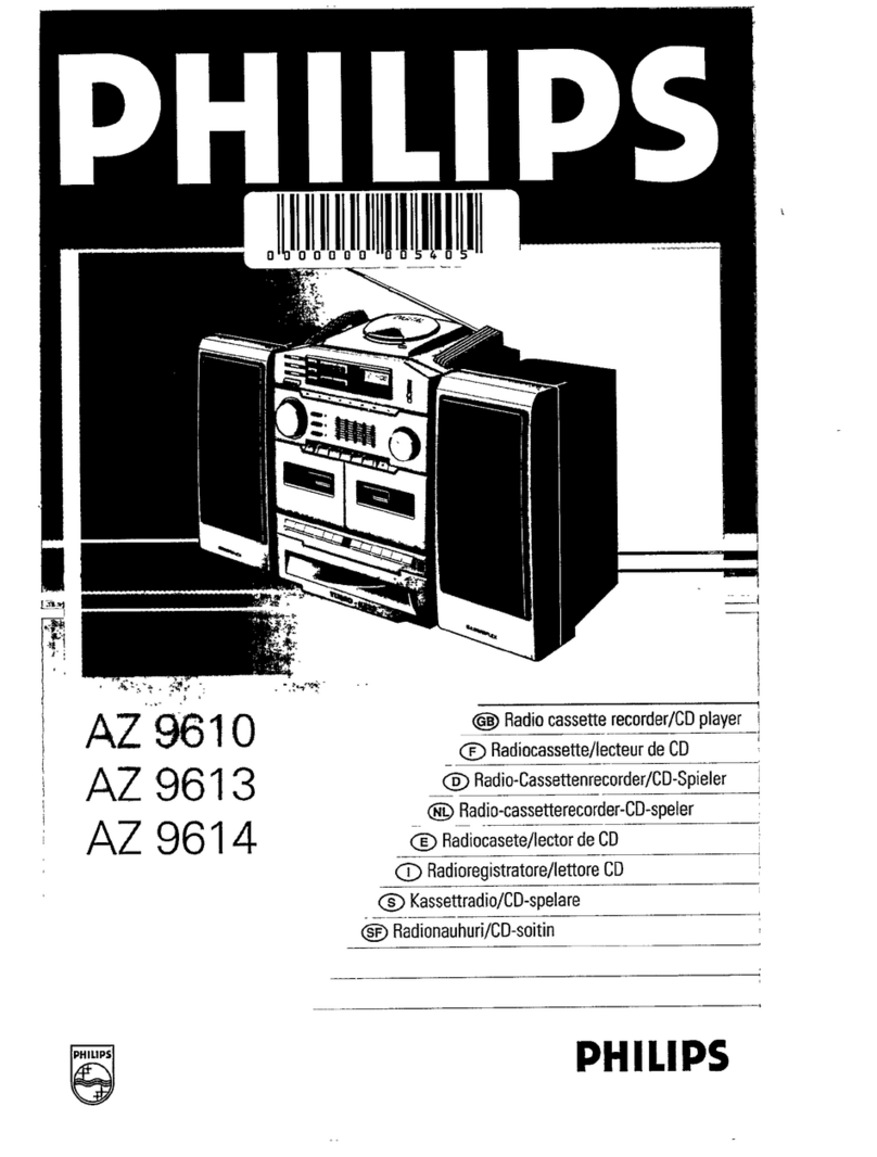 Philips AZ 9610 User manual