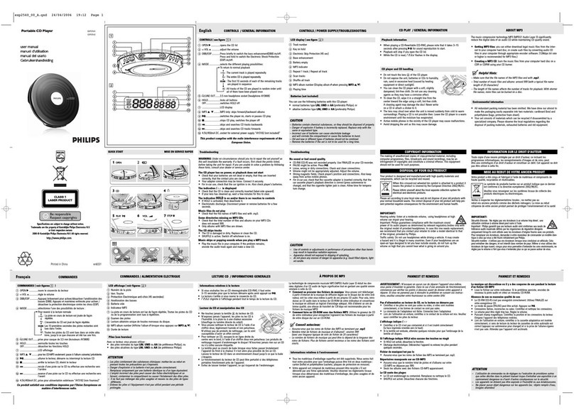 Philips EXp2542 User manual