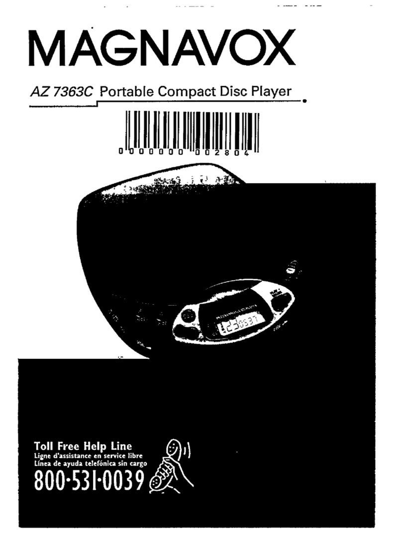 Magnavox AZ 7363C user manual
