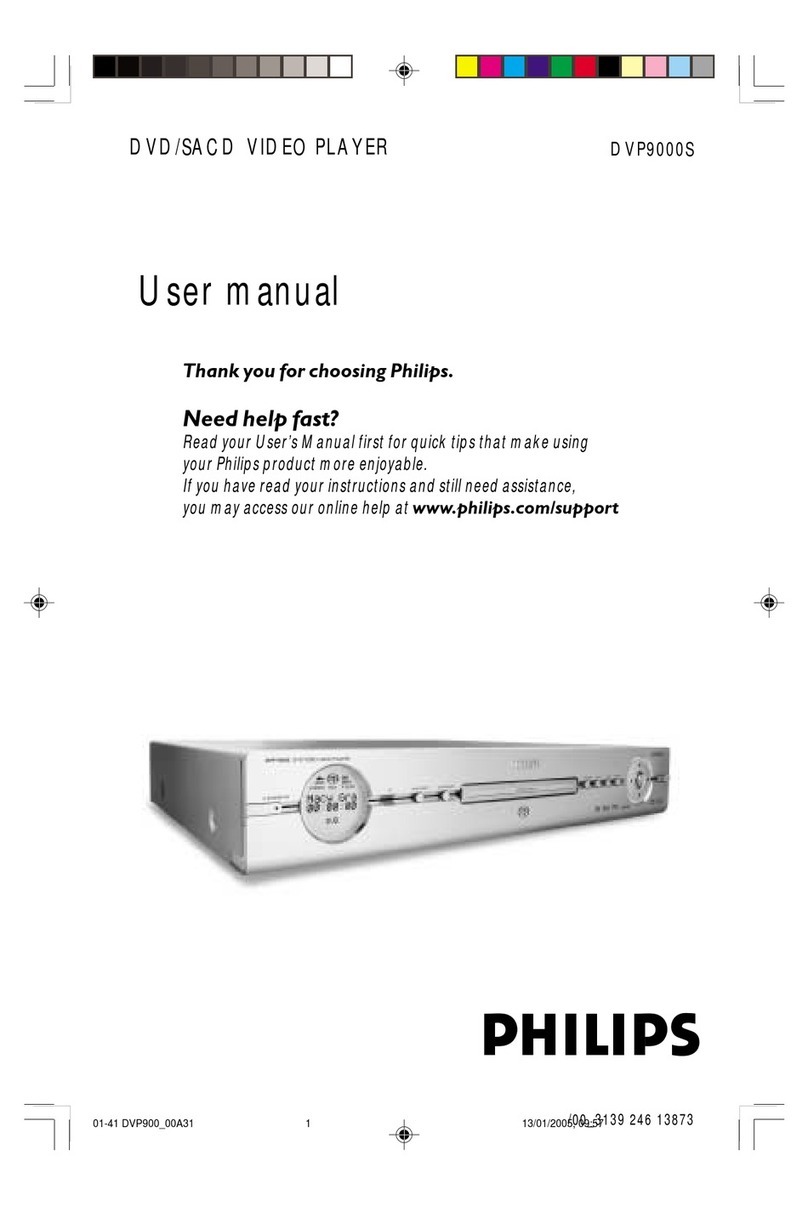 Philips DVP9000S User manual