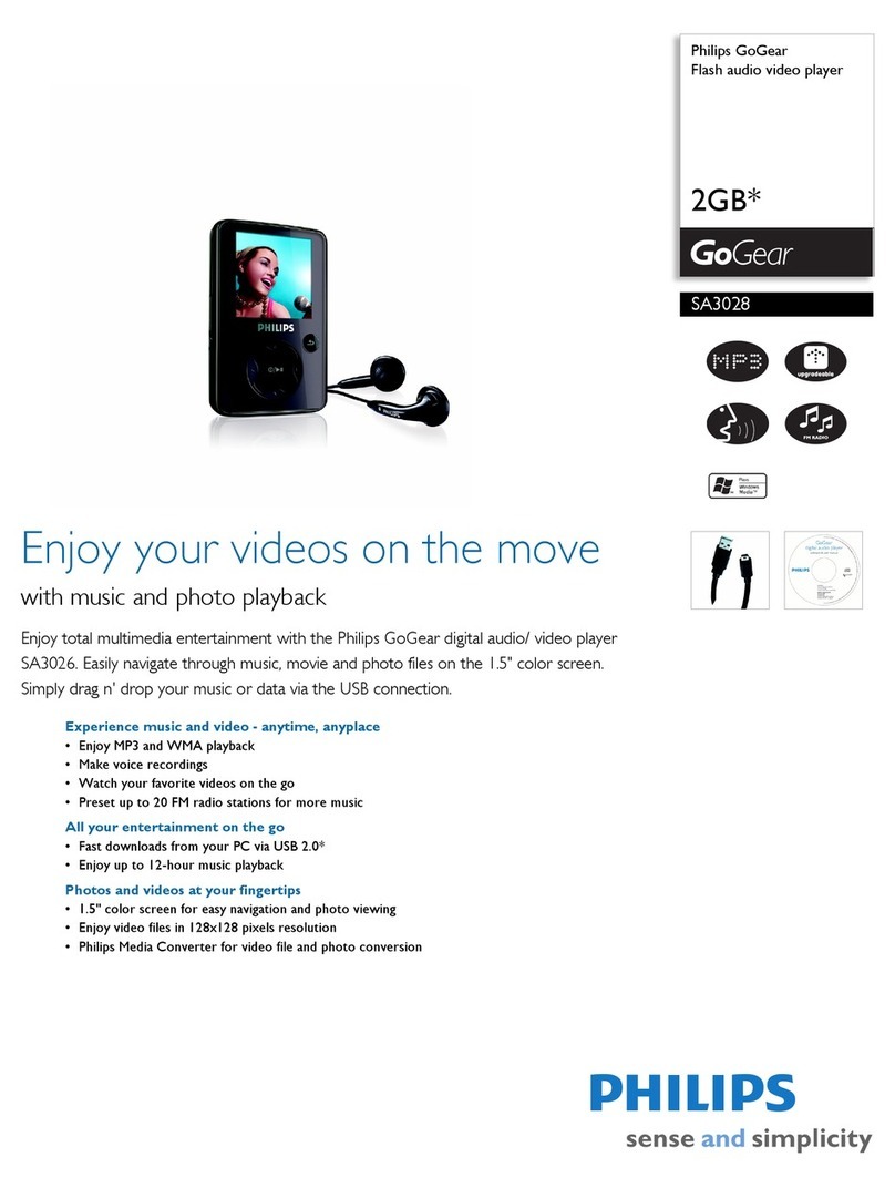 Philips GoGear SA3028 User manual