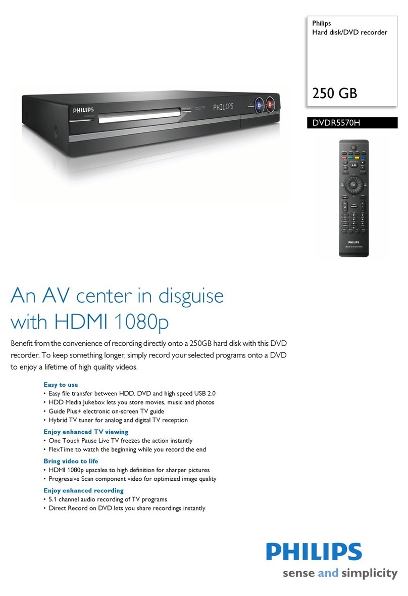 Philips DVDR5570H User manual