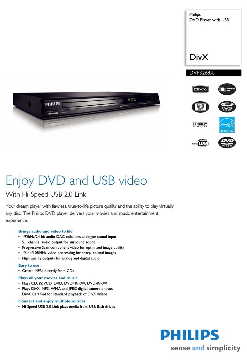 Philips DivX DVP3268X User manual