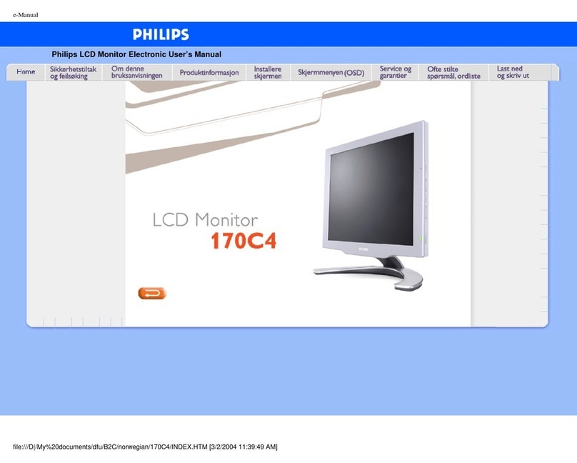 Philips 170C4 User manual
