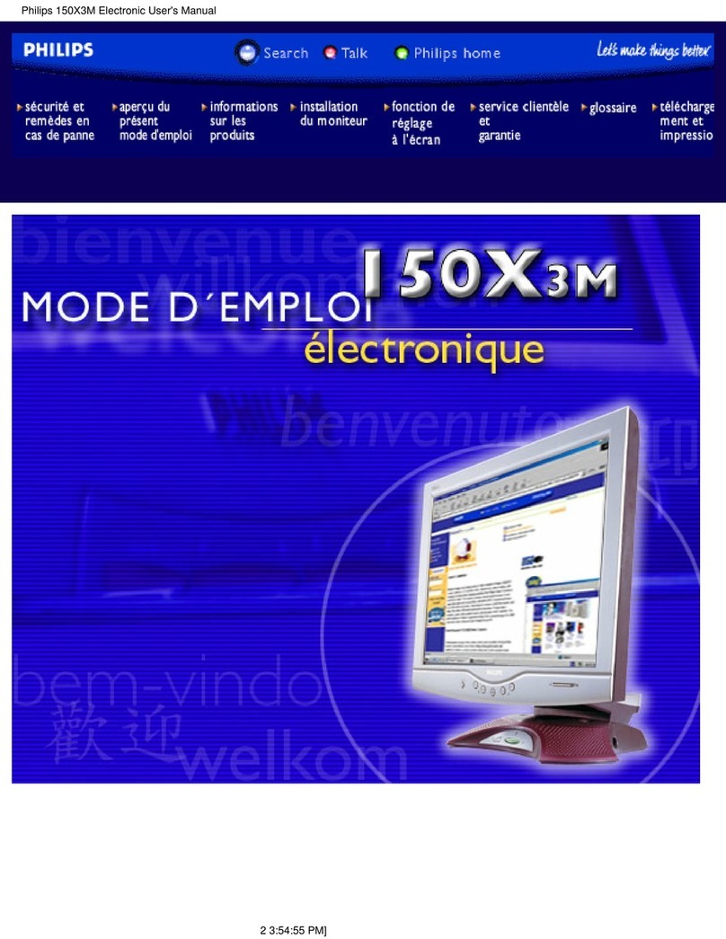 Philips 150X3M User manual