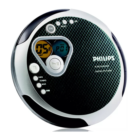 Philips Portable CD Player user manual