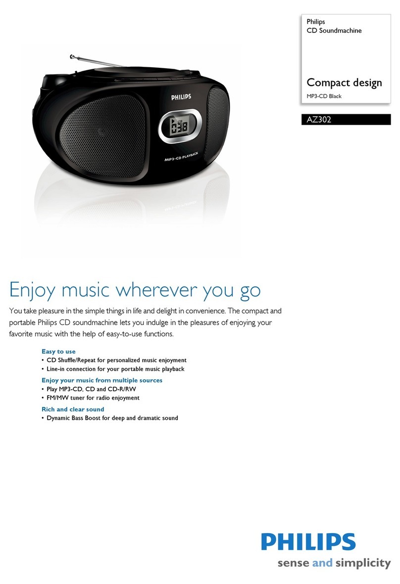 Philips AZ302 Specifications