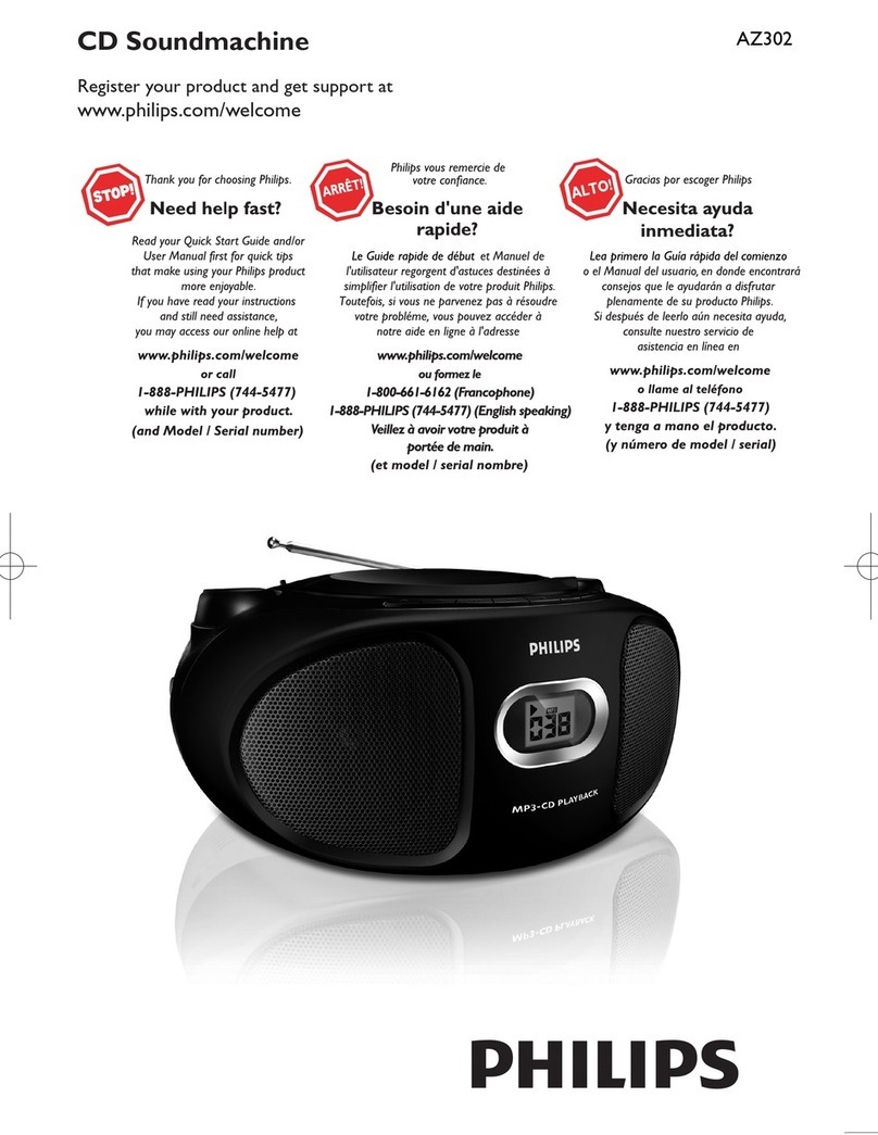 Philips AZ302/37 User manual