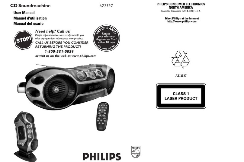 Philips AZ2537/17B User manual Philips AZ2537/17B User manual