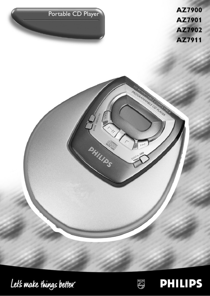 Philips AZ7900 User manual