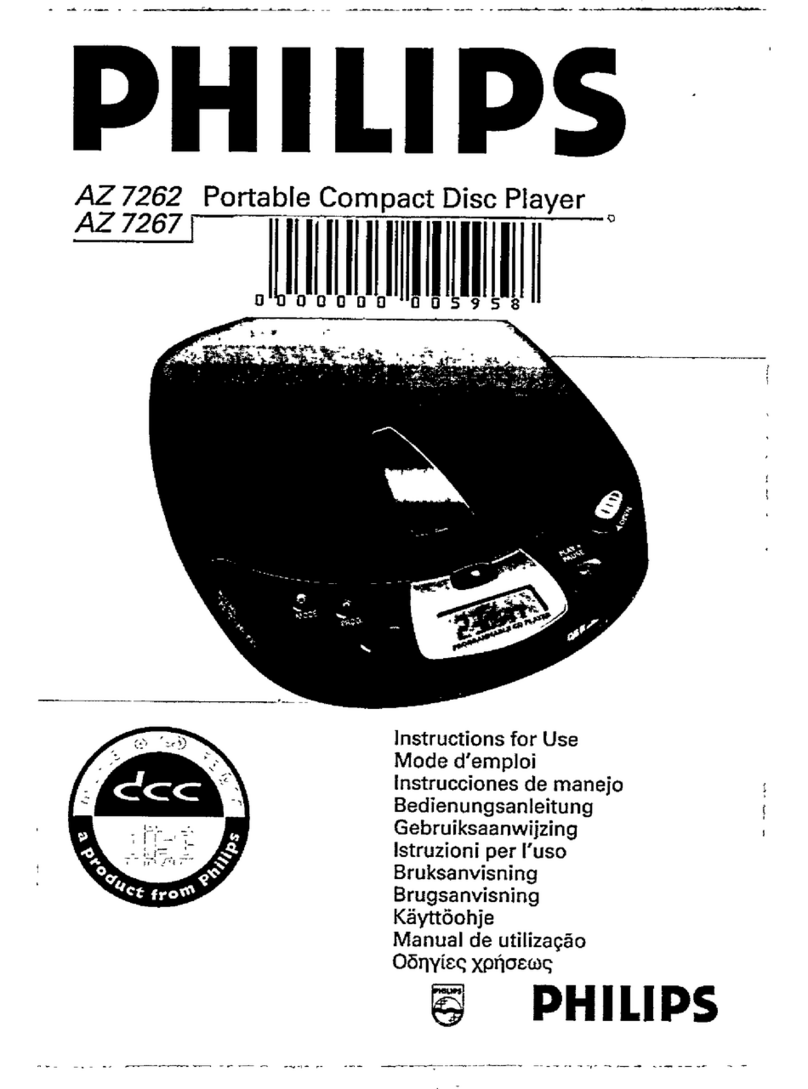 Philips AZ7267/00 User manual